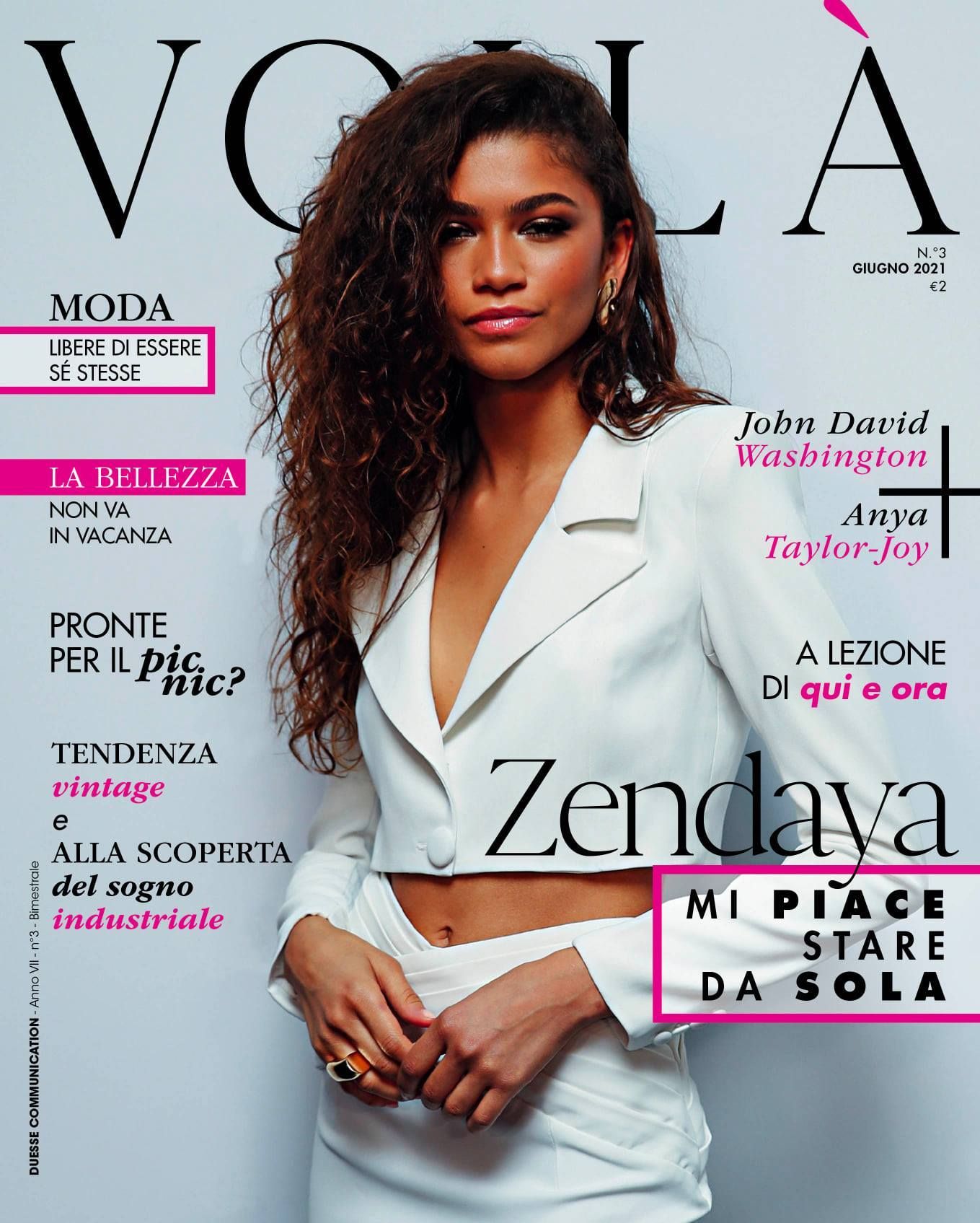VOILA (ITALY) magazine side cover  June 2021