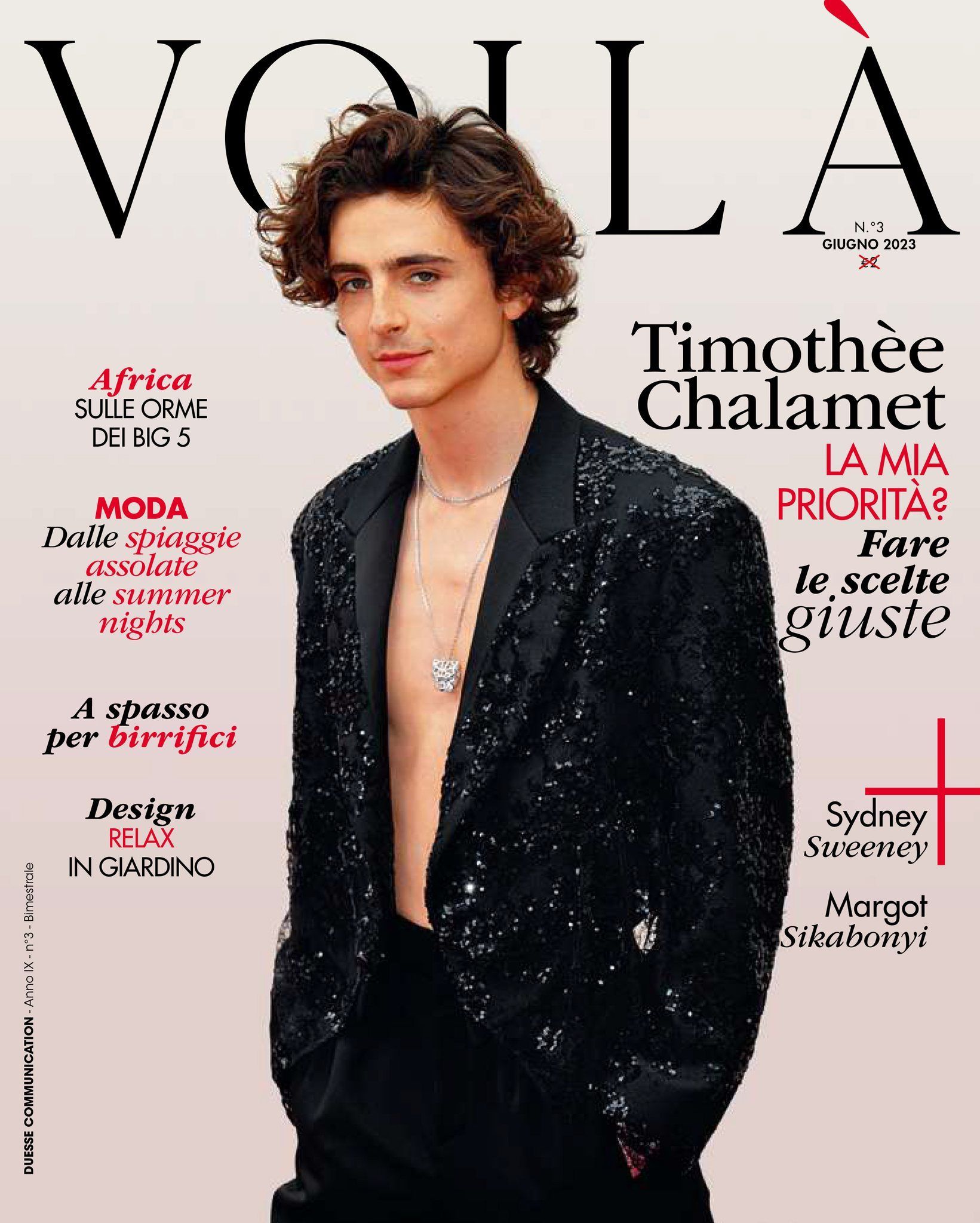 VOILA (ITALY) magazine side cover  June 2023