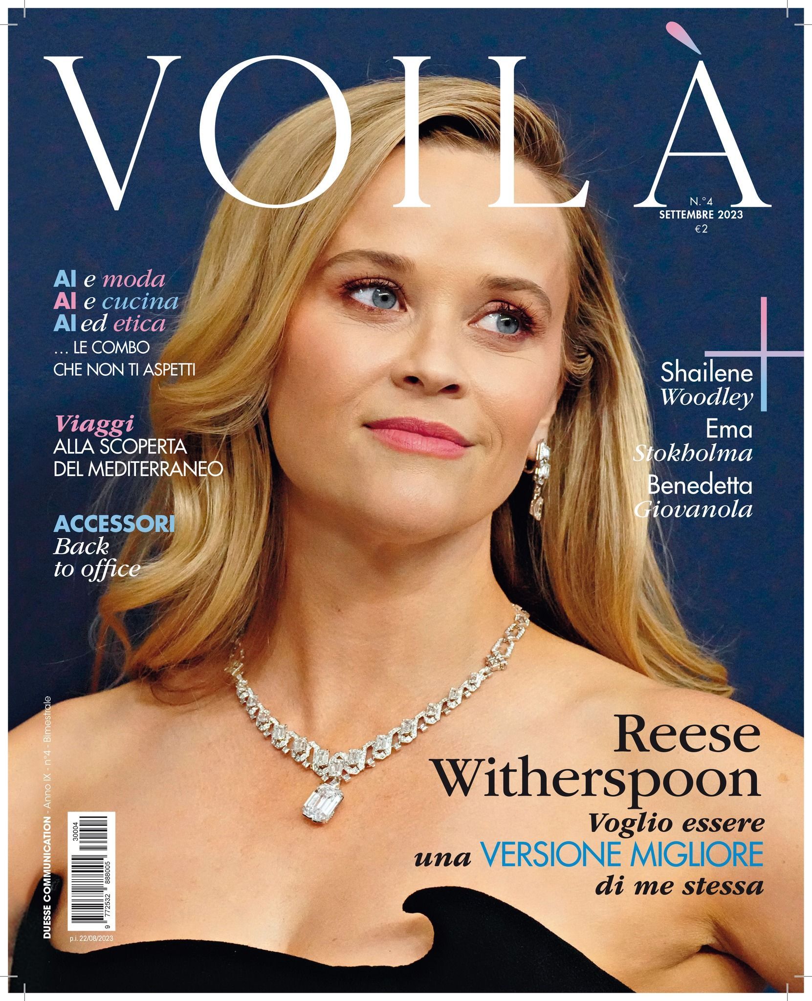 VOILA (ITALY) magazine side cover  September 2023
