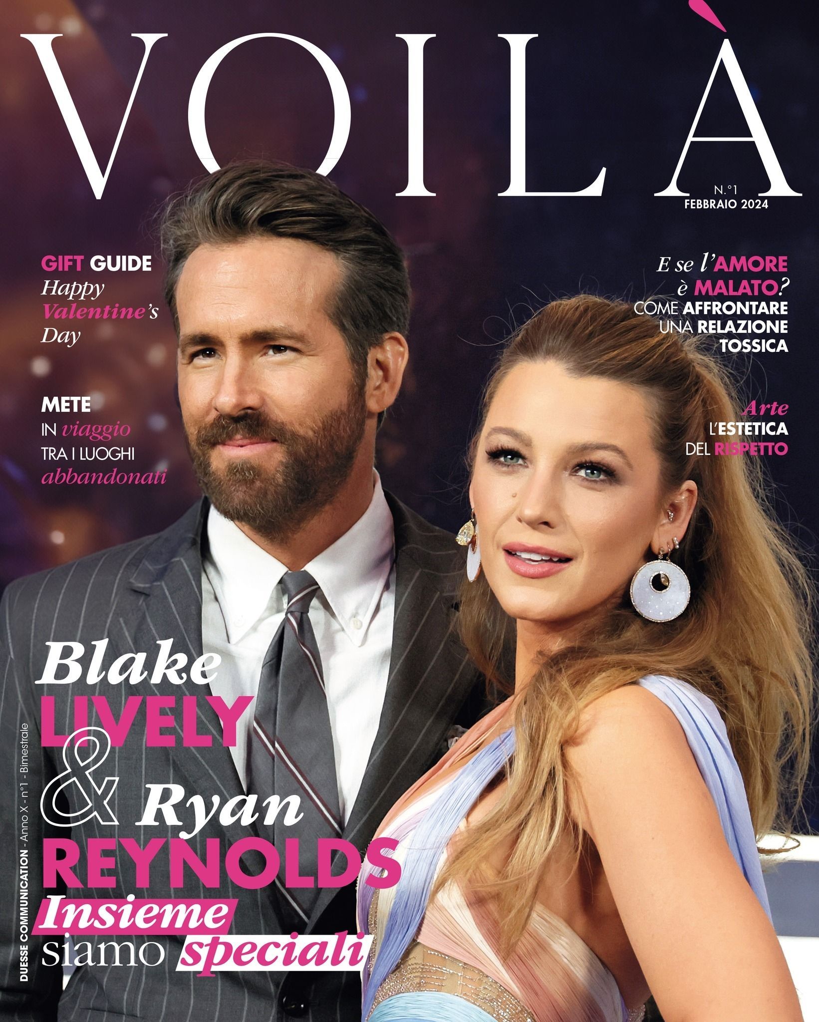 VOILA (ITALY) magazine side cover  February 2024