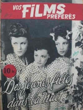 VOS FILMS PREFERES magazine side cover Issue 10 1 April 1945