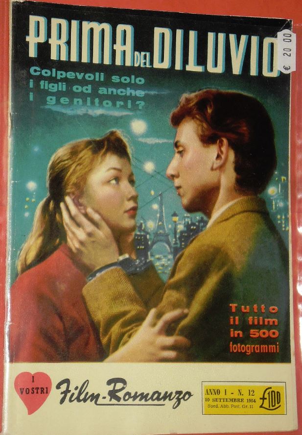 I VOSTRI FILM-ROMANZO magazine side cover Issue 12 10 September 1954
