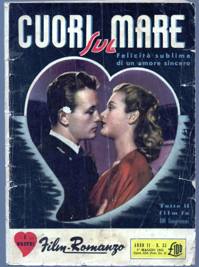 I VOSTRI FILM-ROMANZO magazine side cover Issue 35 1 May 1955