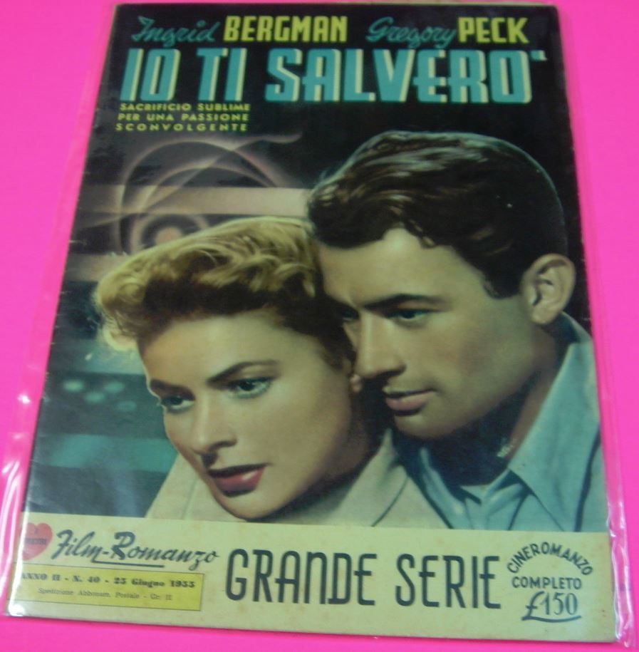 I VOSTRI FILM-ROMANZO magazine side cover Issue 40 23 June 1955