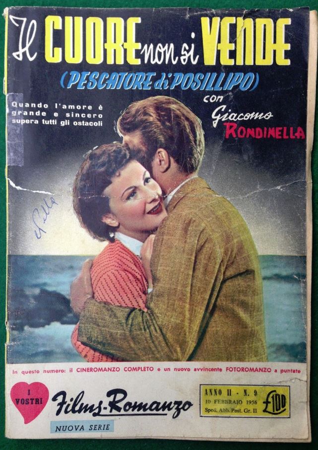 I VOSTRI FILM-ROMANZO magazine side cover Issue 9 10 February 1956