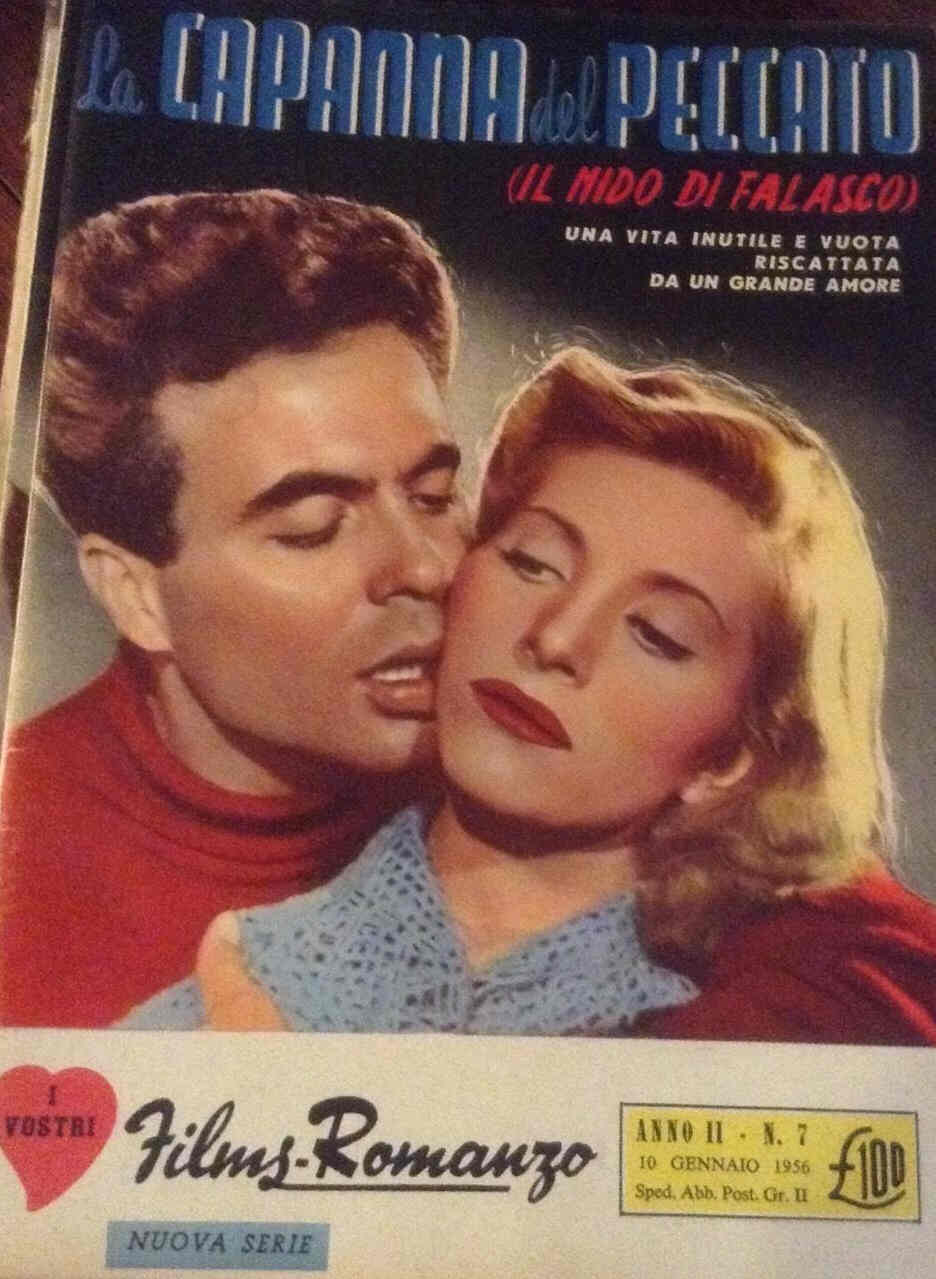 I VOSTRI FILM-ROMANZO magazine side cover Issue 7 10 January 1956