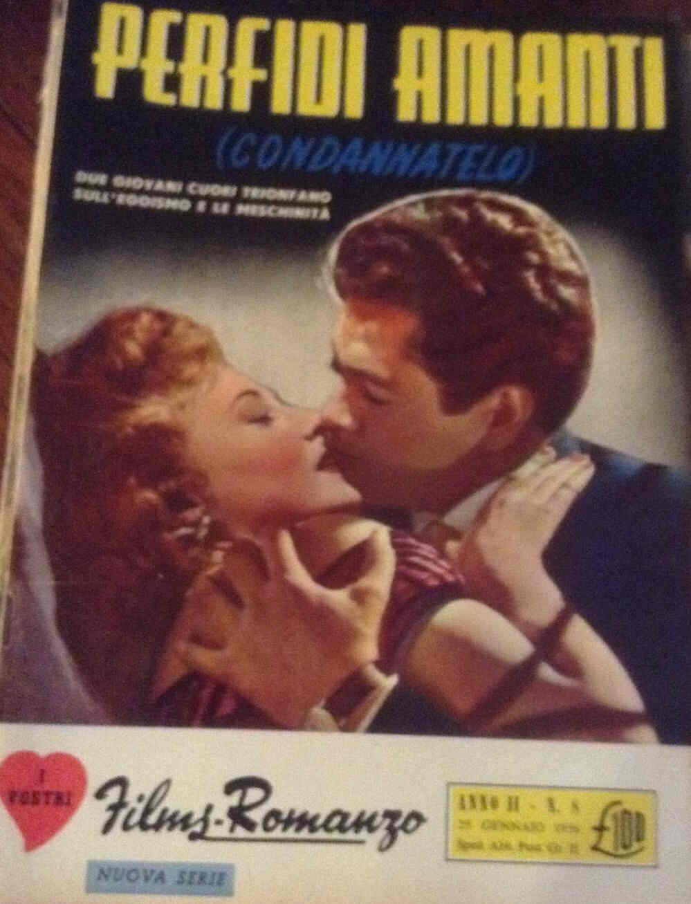 I VOSTRI FILM-ROMANZO magazine side cover Issue 8 25 January 1956