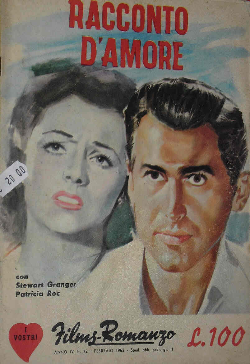 I VOSTRI FILM-ROMANZO magazine side cover Issue 72 February 1962