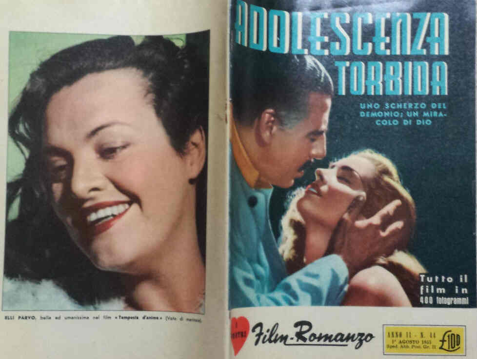 I VOSTRI FILM-ROMANZO magazine side cover Issue 44 1 August 1955