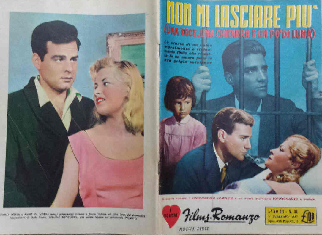 I VOSTRI FILM-ROMANZO magazine side cover Issue 34 5 February 1957