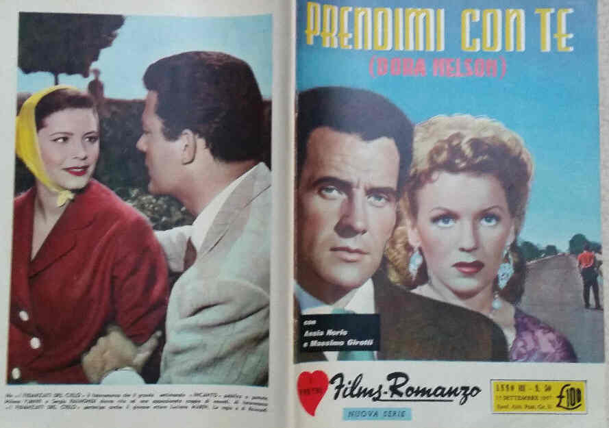 I VOSTRI FILM-ROMANZO magazine side cover Issue 50 15 September 1957