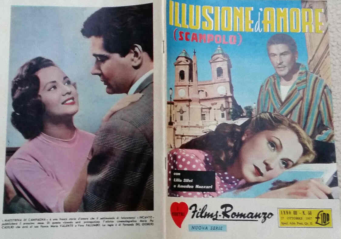 I VOSTRI FILM-ROMANZO magazine side cover Issue 53 27 October 1957