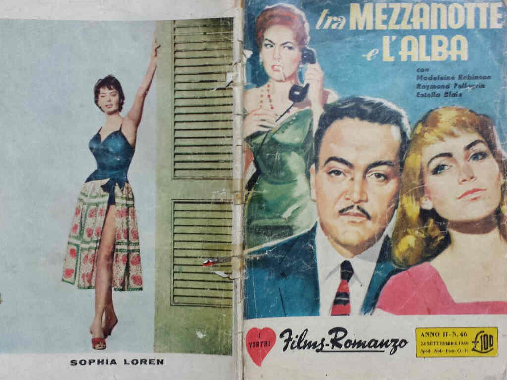 I VOSTRI FILM-ROMANZO magazine side cover Issue 46 24 September 1960