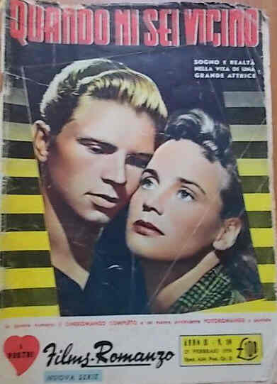 I VOSTRI FILM-ROMANZO magazine side cover Issue 10 24 February 1956