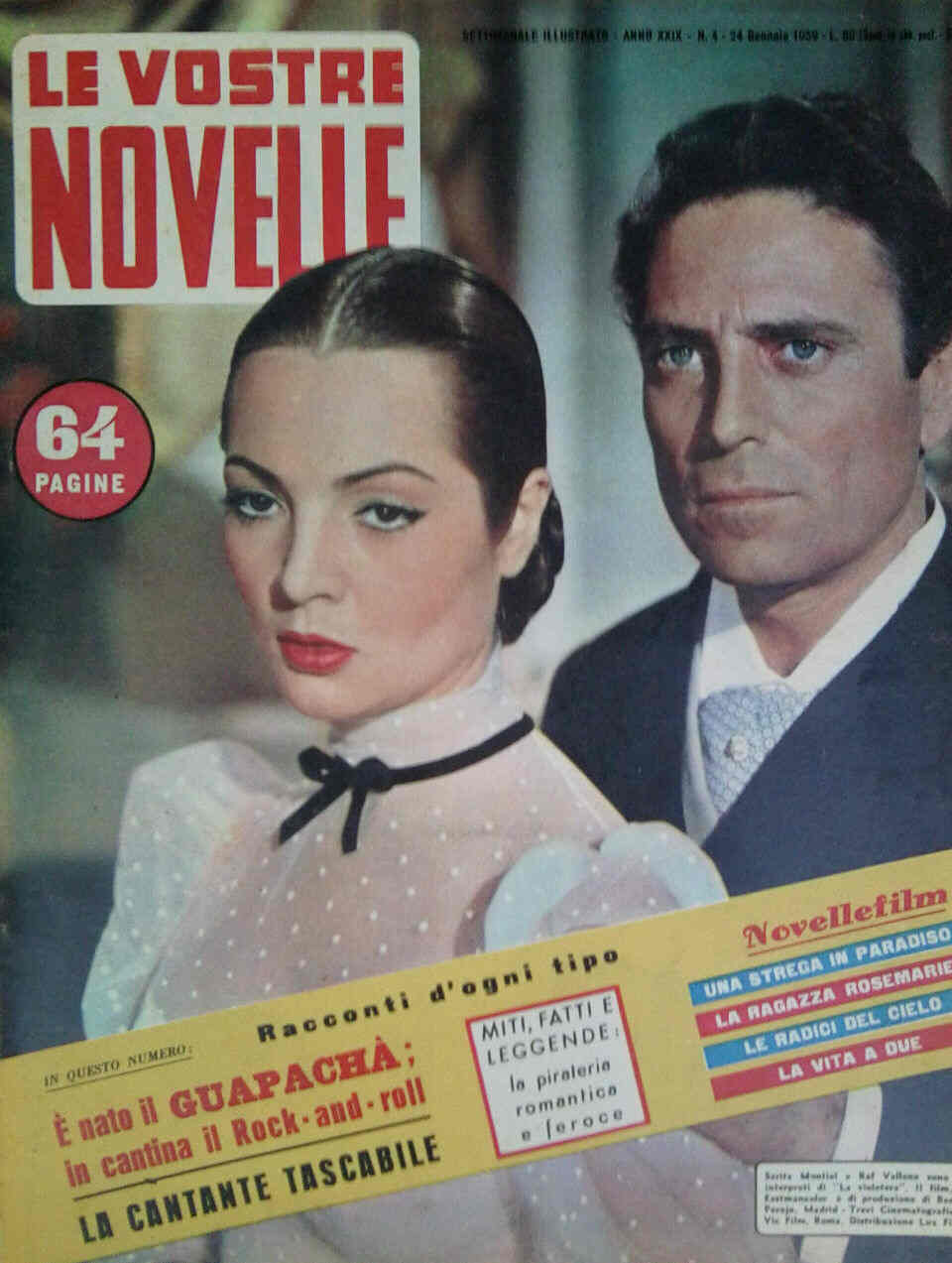 VOSTRE NOVELLE | LE magazine side cover Issue 4 24 January 1959