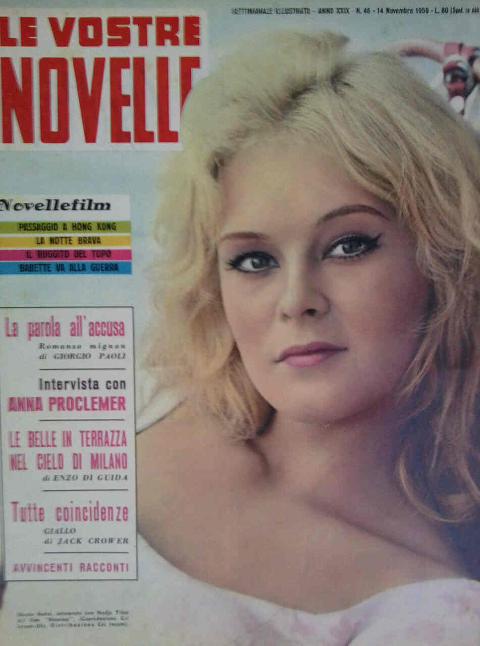 VOSTRE NOVELLE | LE magazine side cover Issue 46 14 November 1959