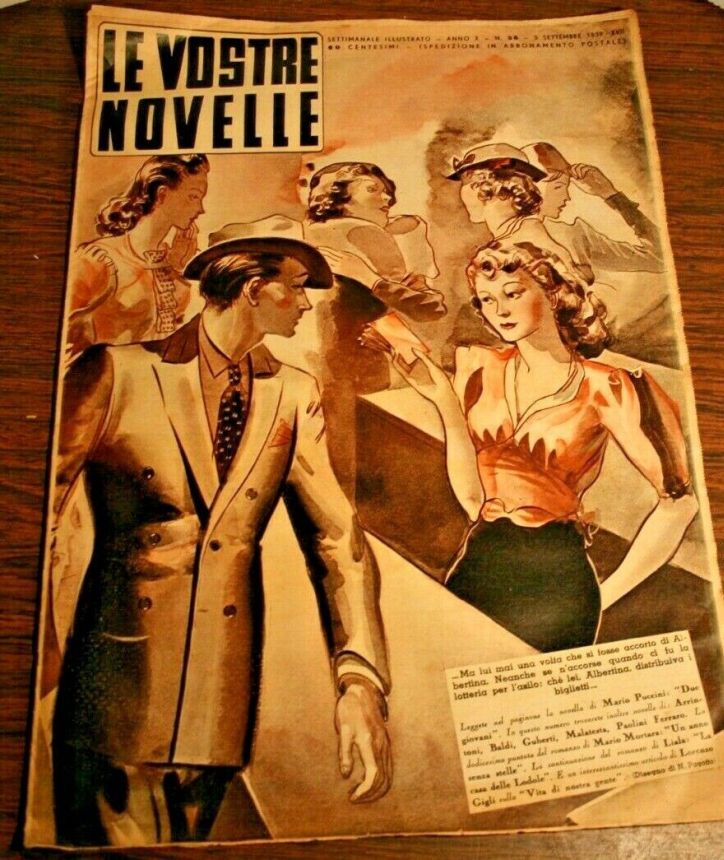 VOSTRE NOVELLE | LE magazine side cover 5 September 1939