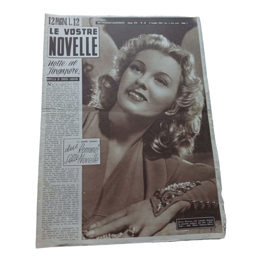 VOSTRE NOVELLE | LE magazine side cover Issue 27 8 August 1946