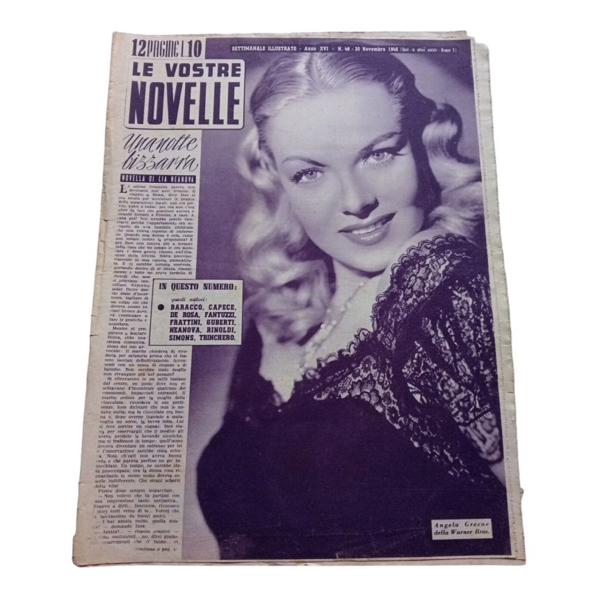 VOSTRE NOVELLE | LE magazine side cover Issue 48 30 November 1946