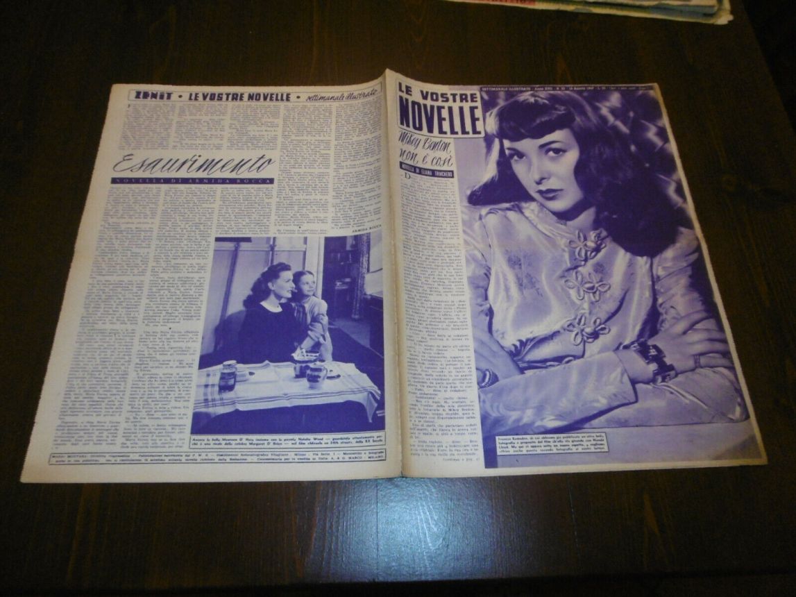 VOSTRE NOVELLE | LE magazine side cover Issue 33   1947