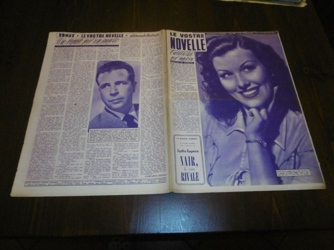VOSTRE NOVELLE | LE magazine side cover Issue 35   1947