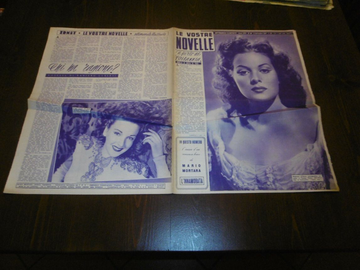 VOSTRE NOVELLE | LE magazine side cover Issue 36   1947