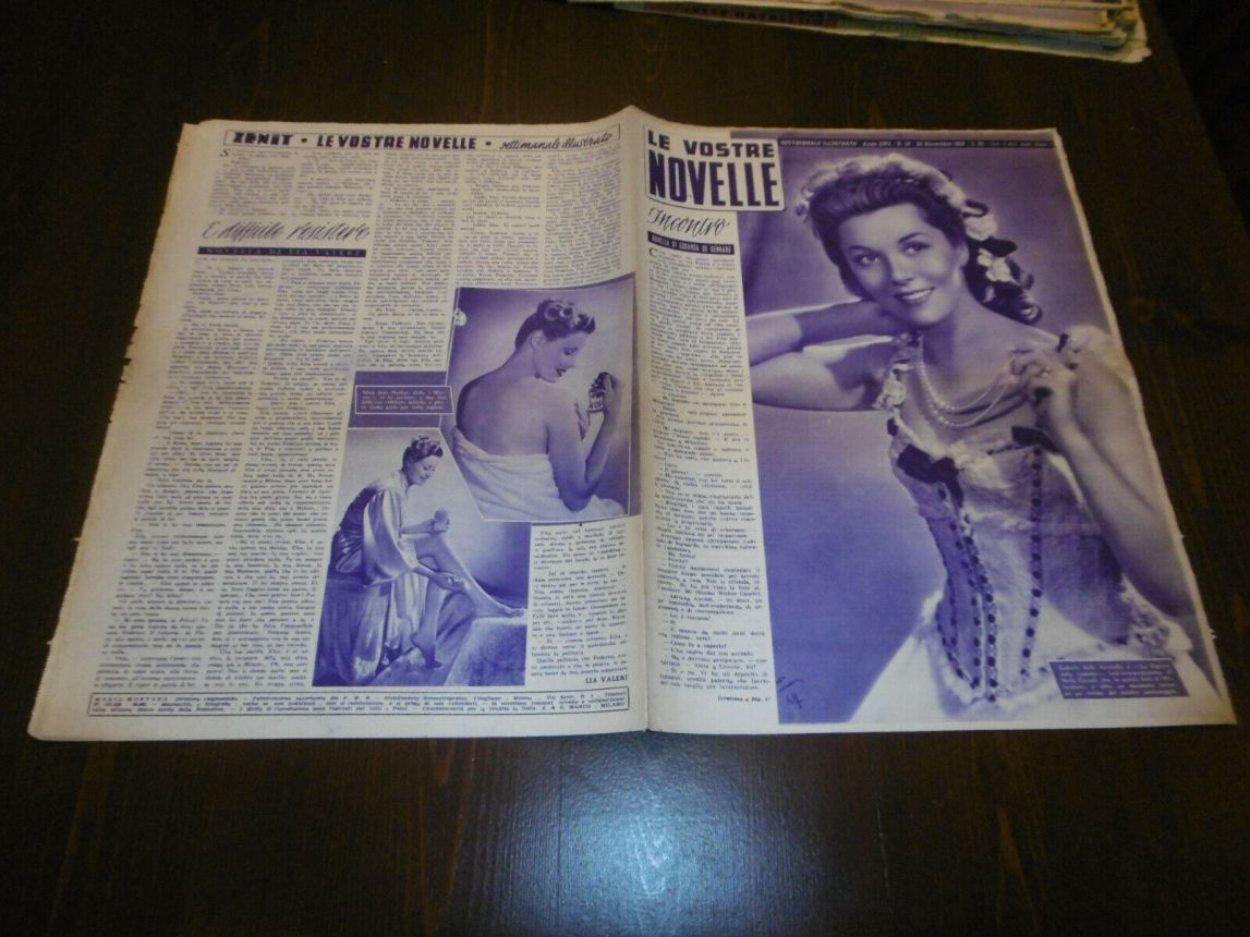 VOSTRE NOVELLE | LE magazine side cover Issue 48   1947