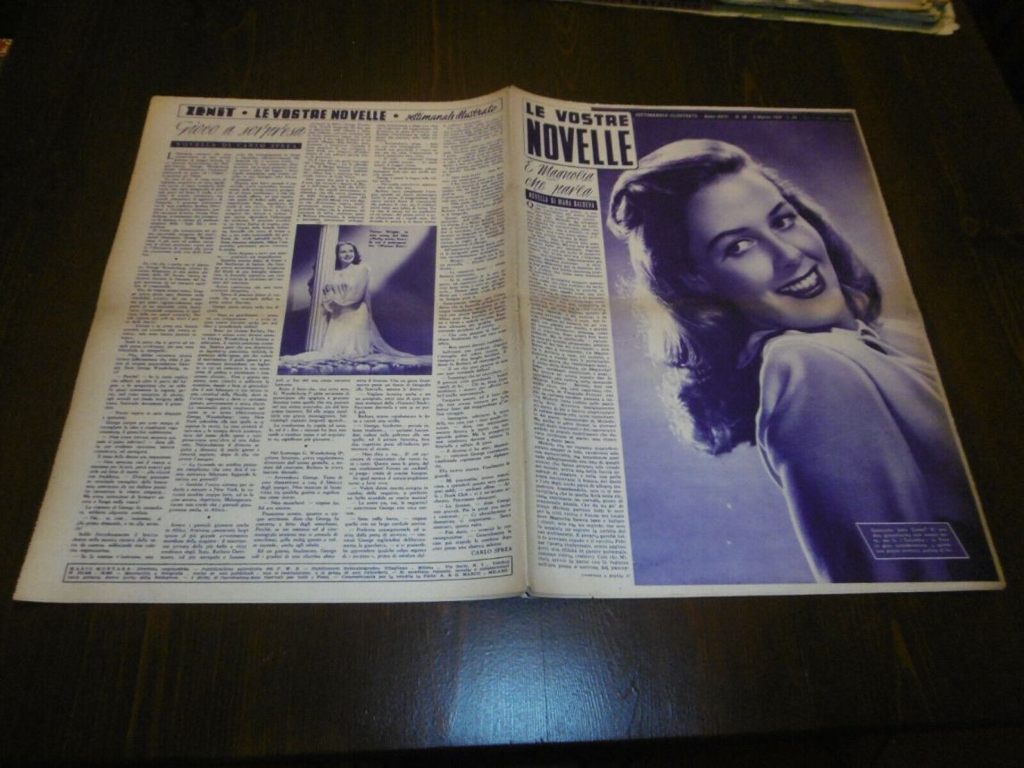 VOSTRE NOVELLE | LE magazine side cover Issue 10   1948