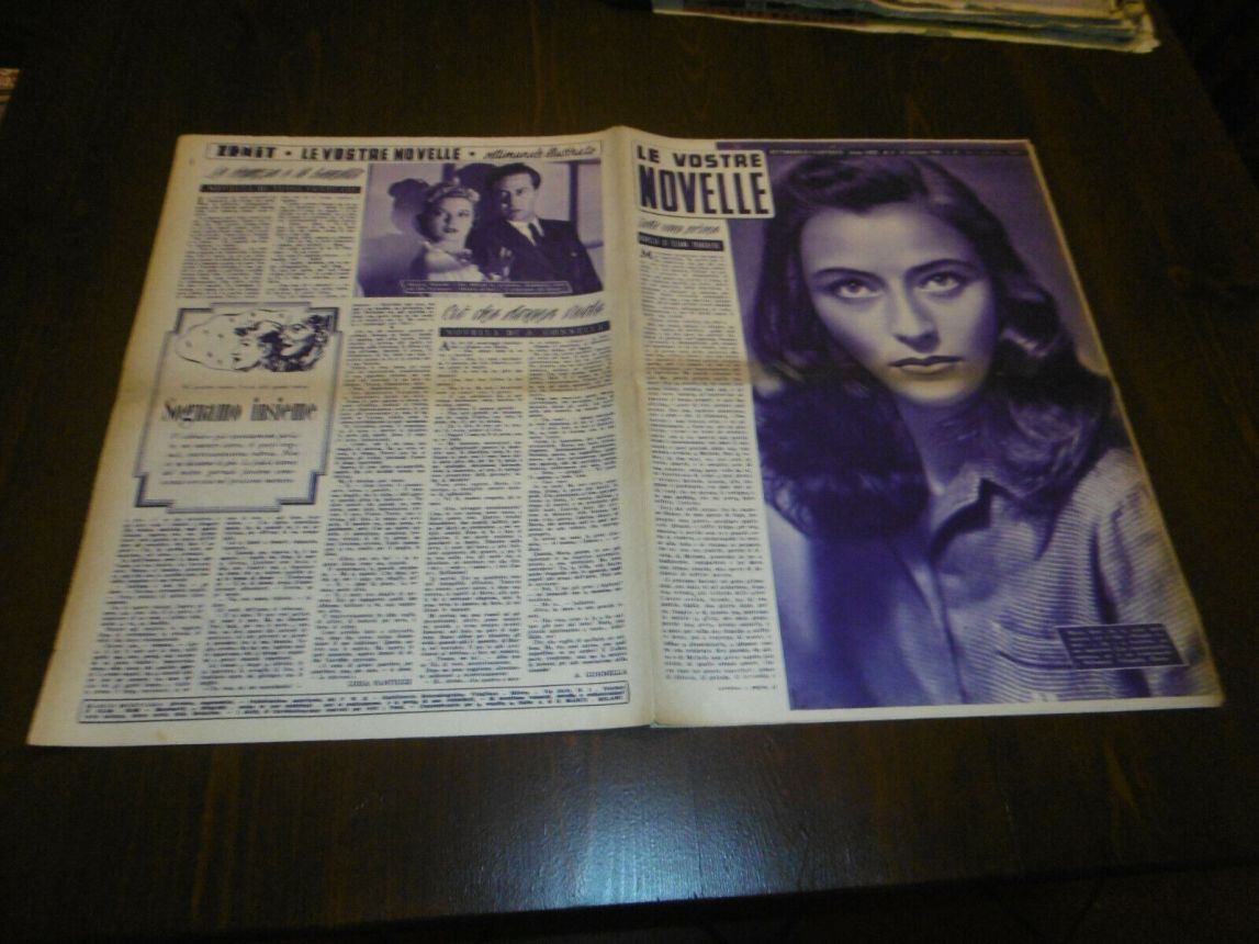 VOSTRE NOVELLE | LE magazine side cover Issue 5   1948