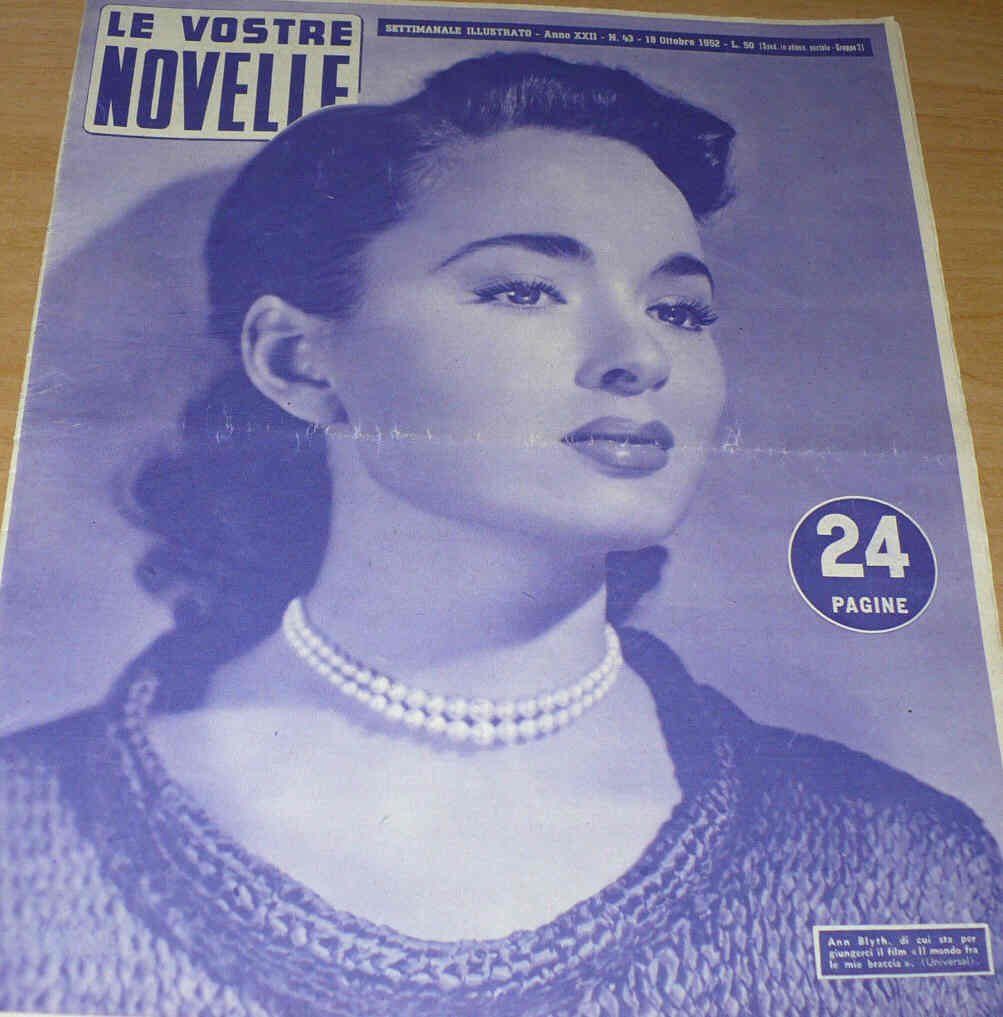 VOSTRE NOVELLE | LE magazine side cover Issue 43 18 October 1952