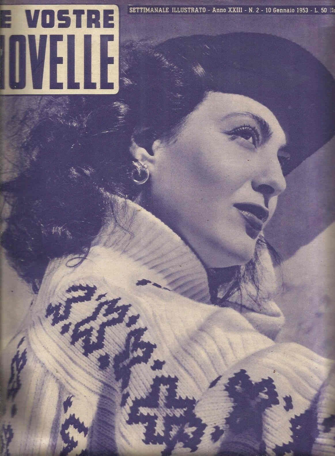 VOSTRE NOVELLE | LE magazine side cover Issue 2 10 January 1953