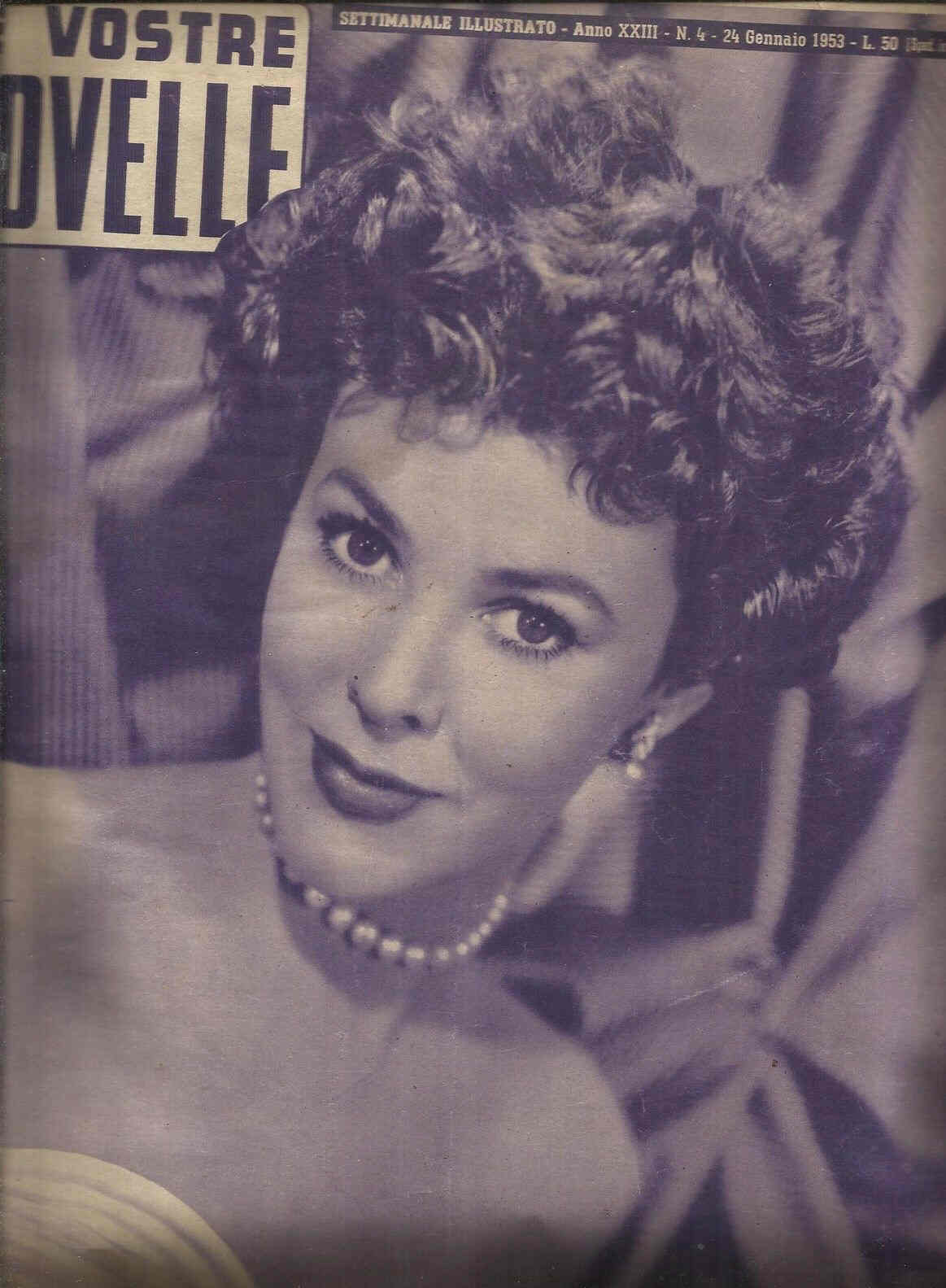 VOSTRE NOVELLE | LE magazine side cover Issue 4 24 January 1953