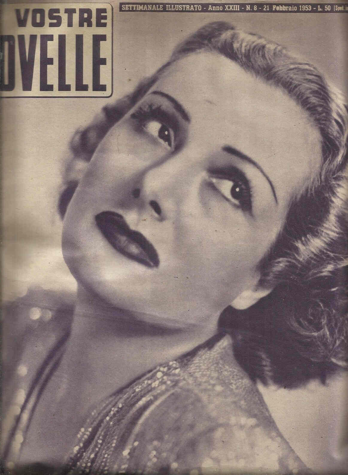 VOSTRE NOVELLE | LE magazine side cover Issue 8 21 February 1953