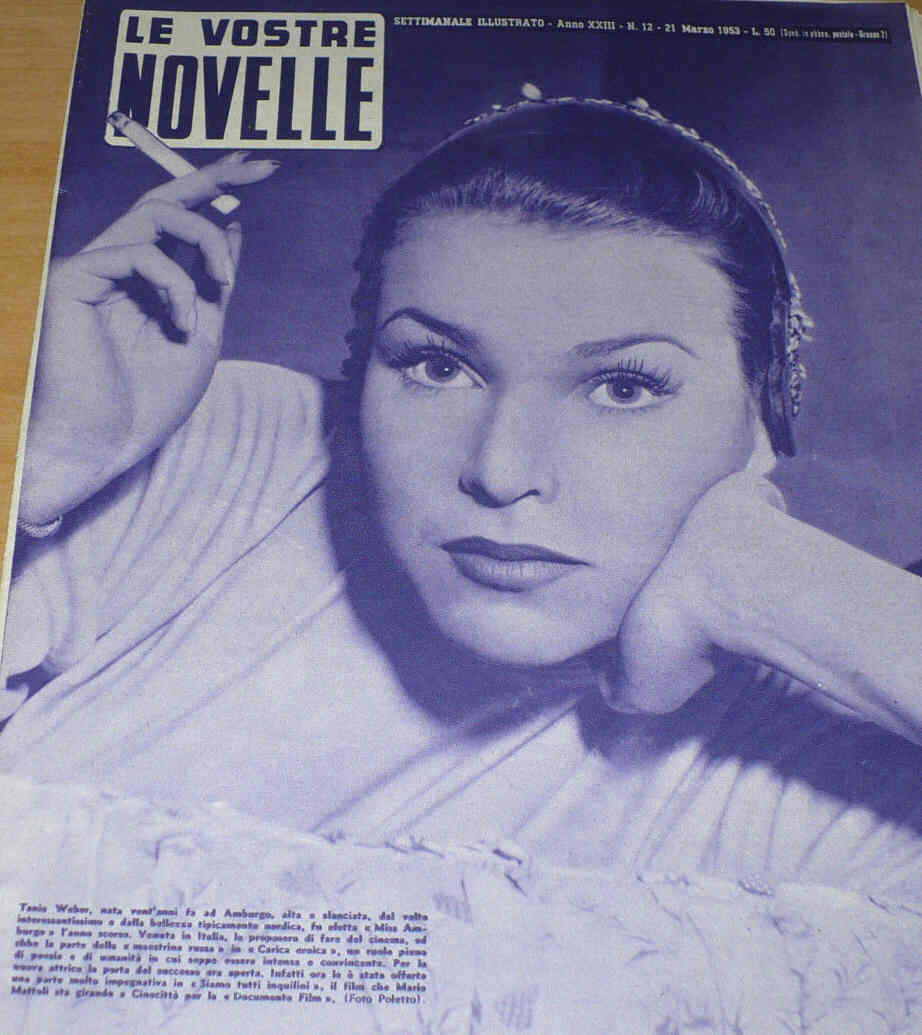 VOSTRE NOVELLE | LE magazine side cover Issue 12 21 March 1953