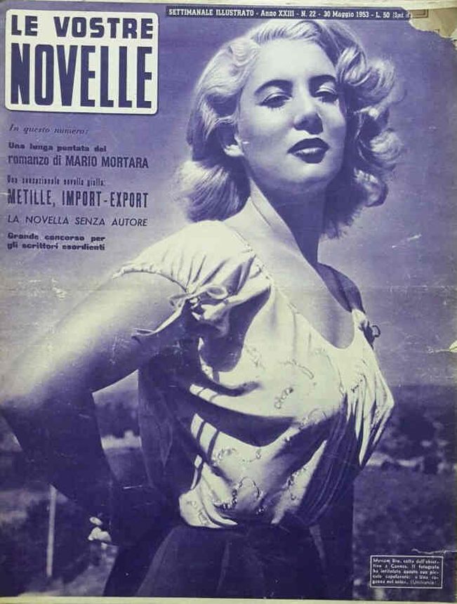 VOSTRE NOVELLE | LE magazine side cover Issue 22 30 May 1953