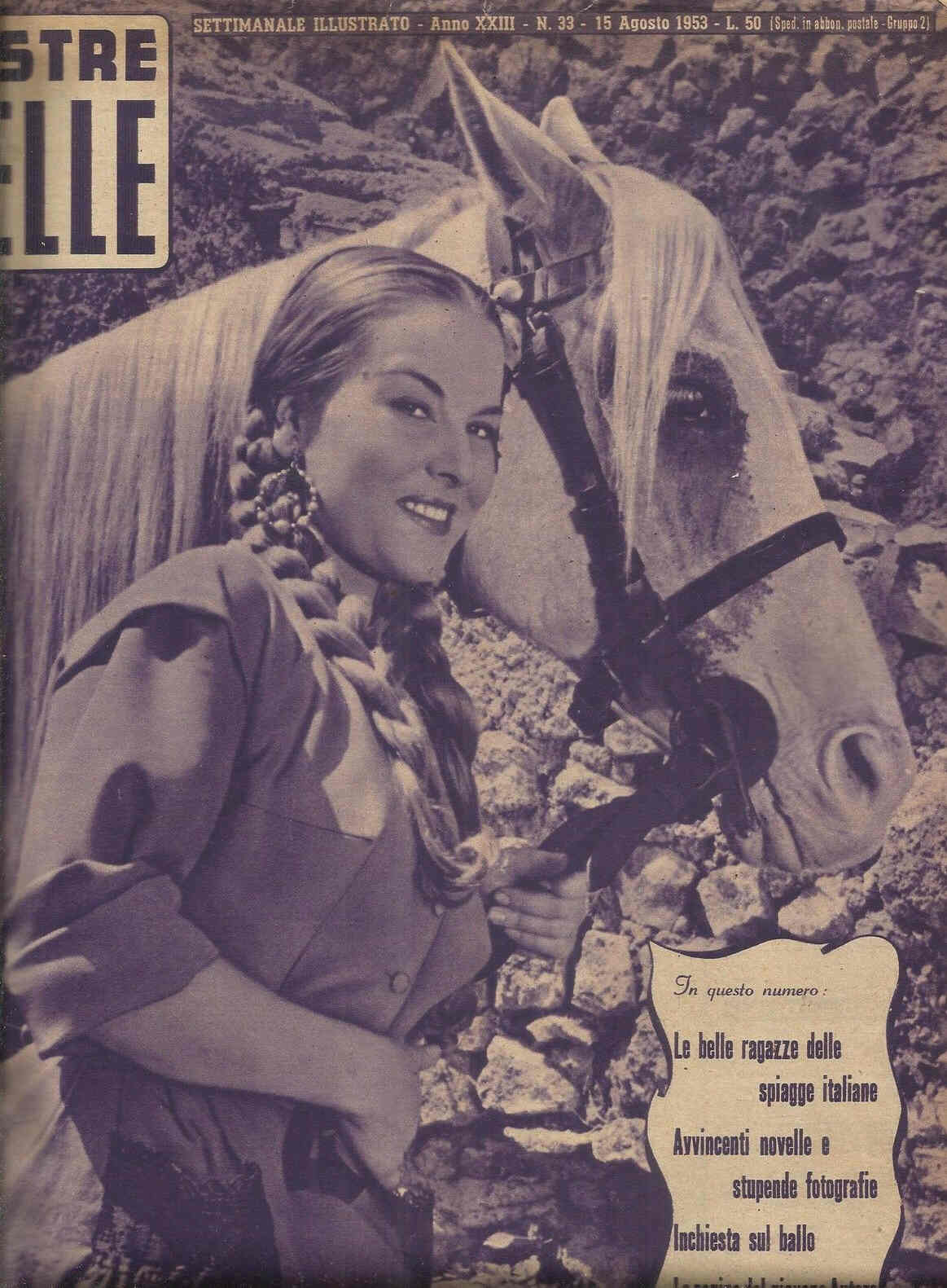 VOSTRE NOVELLE | LE magazine side cover Issue 33 15 August 1953
