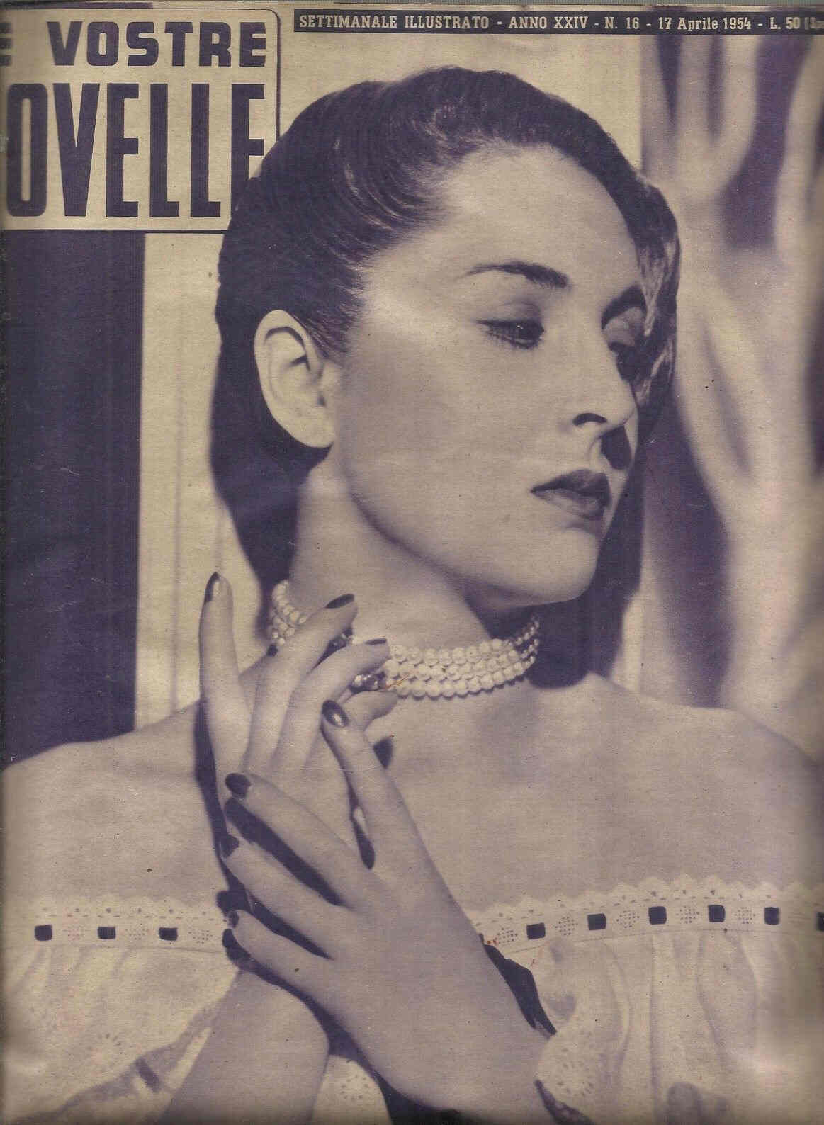 VOSTRE NOVELLE | LE magazine side cover Issue 16 17 April 1954