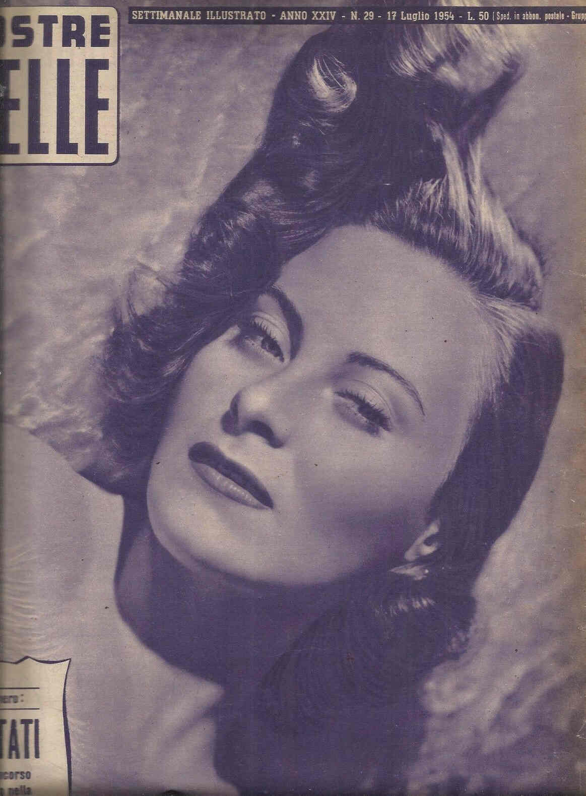 VOSTRE NOVELLE | LE magazine side cover Issue 29 17 July 1954