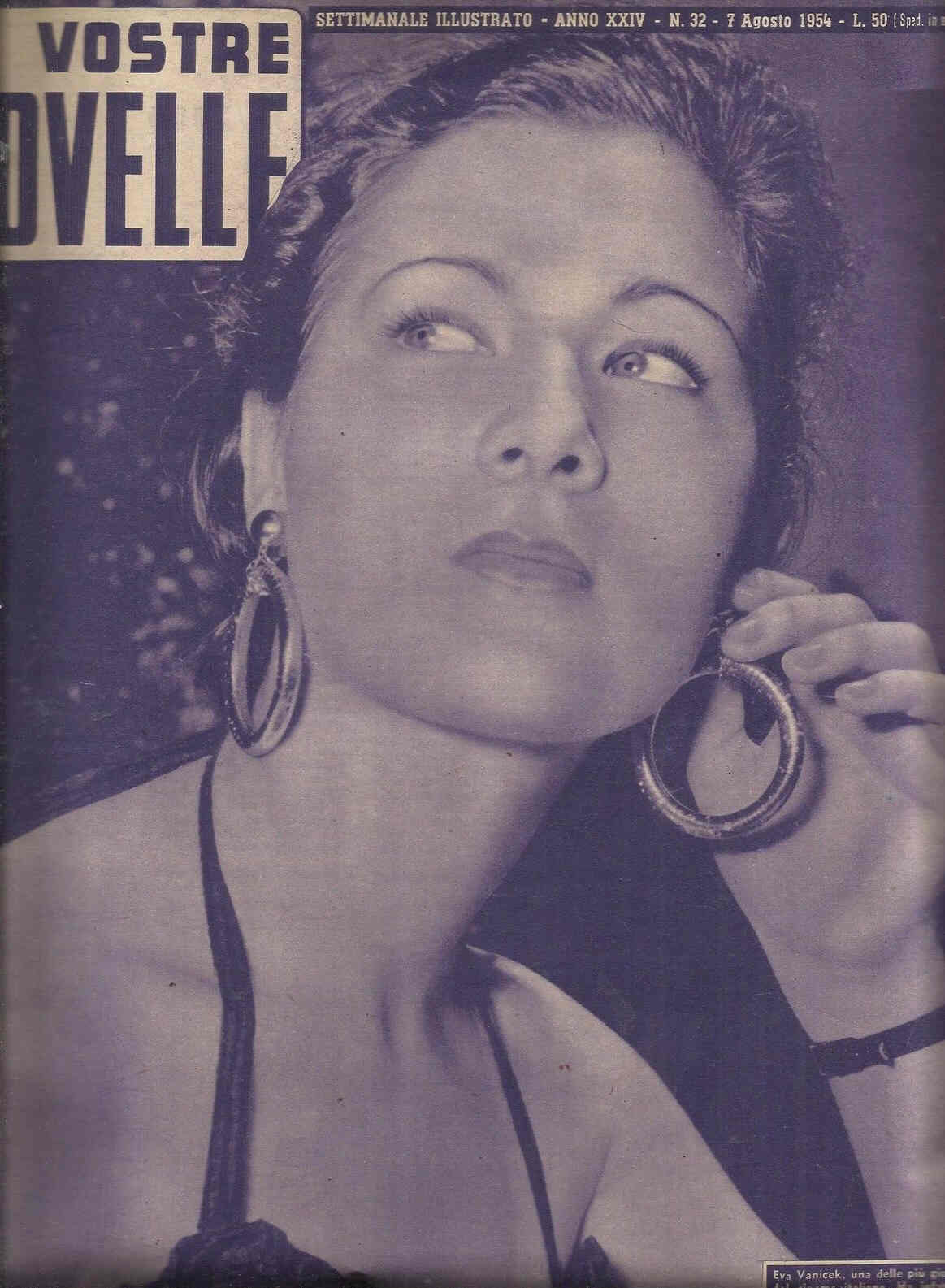 VOSTRE NOVELLE | LE magazine side cover Issue 32 7 August 1954