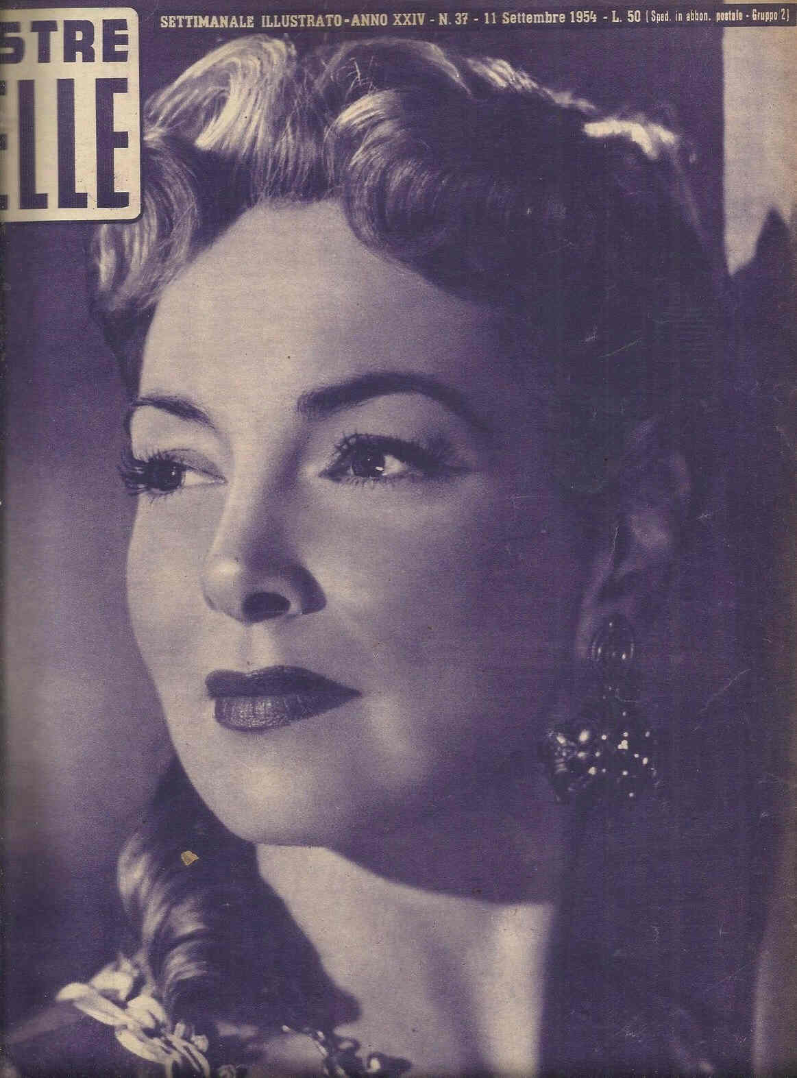 VOSTRE NOVELLE | LE magazine side cover Issue 37 11 September 1954