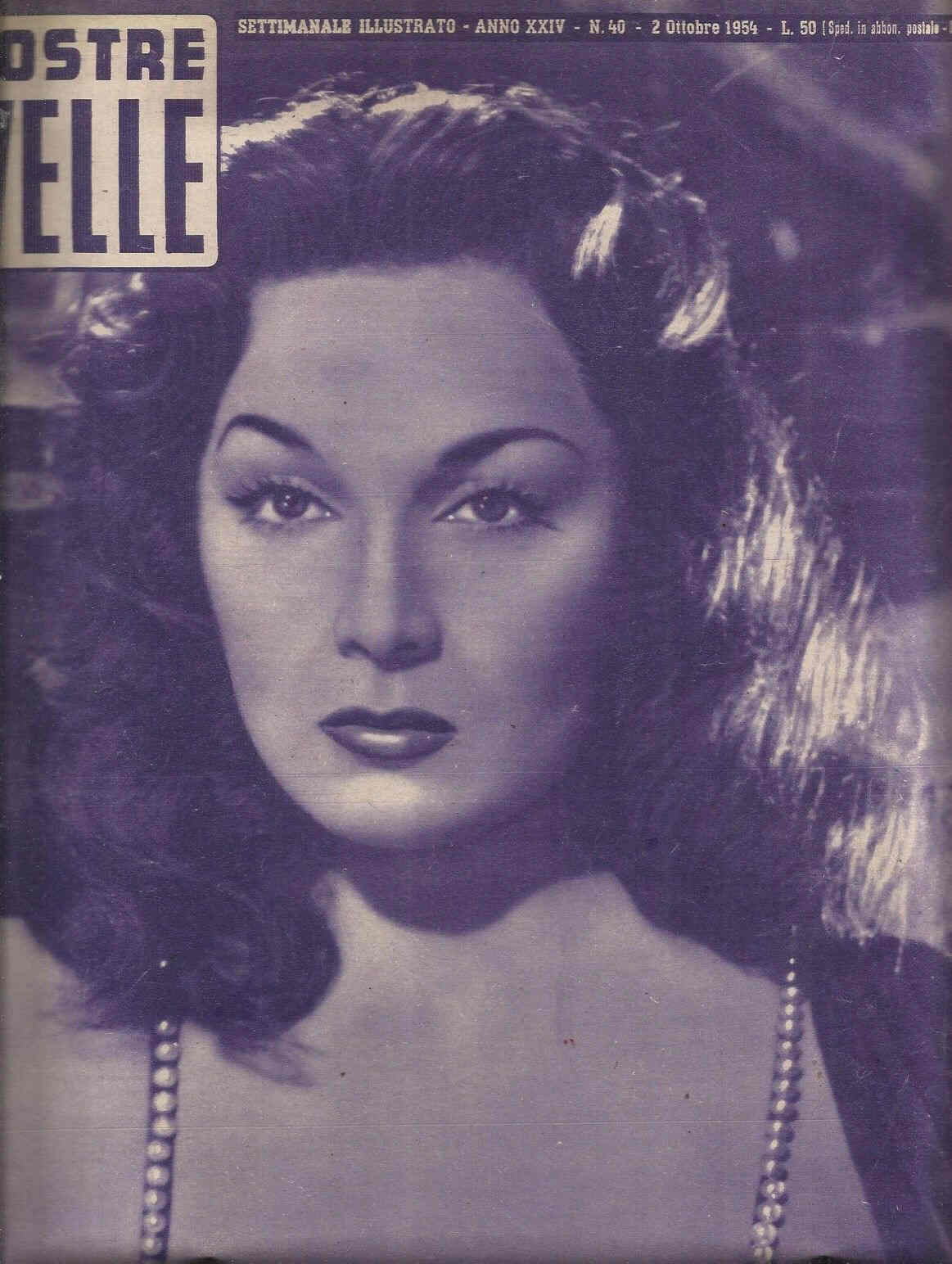 VOSTRE NOVELLE | LE magazine side cover Issue 40 2 October 1954