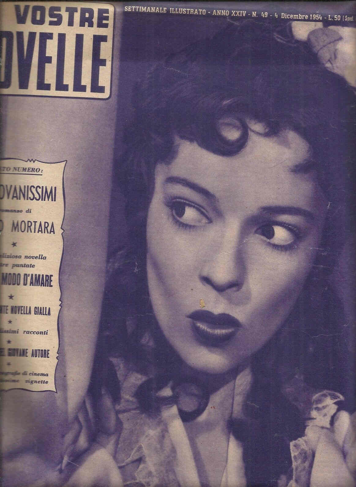 VOSTRE NOVELLE | LE magazine side cover Issue 49 4 December 1954