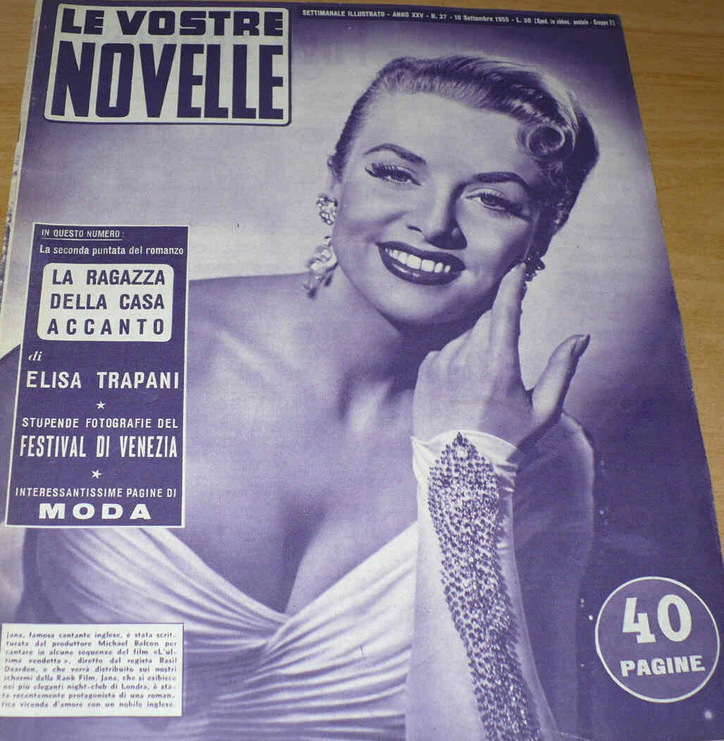VOSTRE NOVELLE | LE magazine side cover Issue 37 10 September 1955