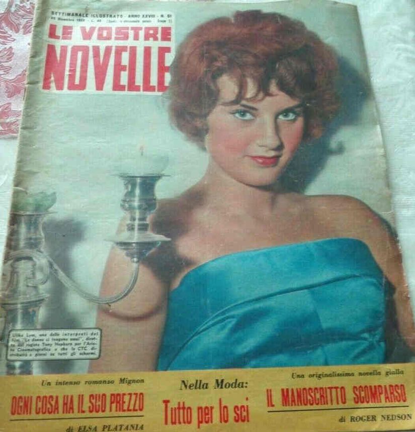 VOSTRE NOVELLE | LE magazine side cover 25 December 1958