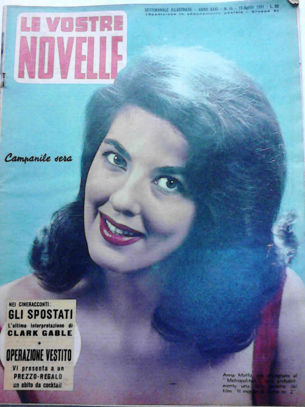VOSTRE NOVELLE | LE magazine side cover Issue 16 15 April 1961