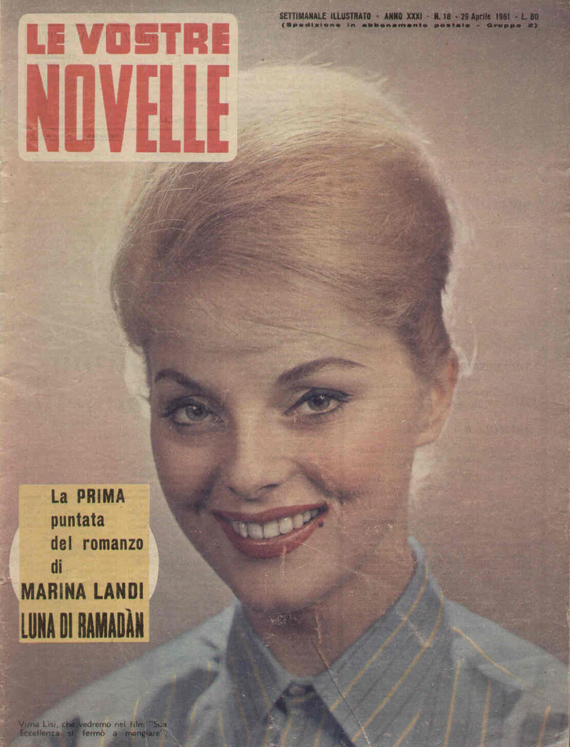 VOSTRE NOVELLE | LE magazine side cover Issue 18 29 April 1961