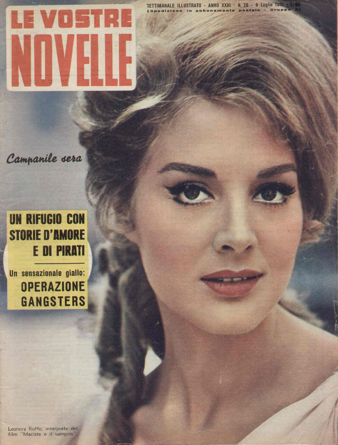 VOSTRE NOVELLE | LE magazine side cover Issue 28 8 July 1961