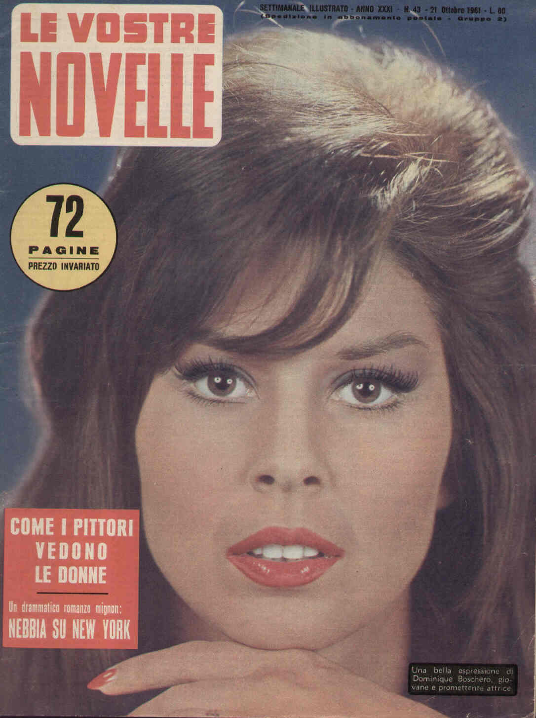 VOSTRE NOVELLE | LE magazine side cover Issue 43 21 October 1961