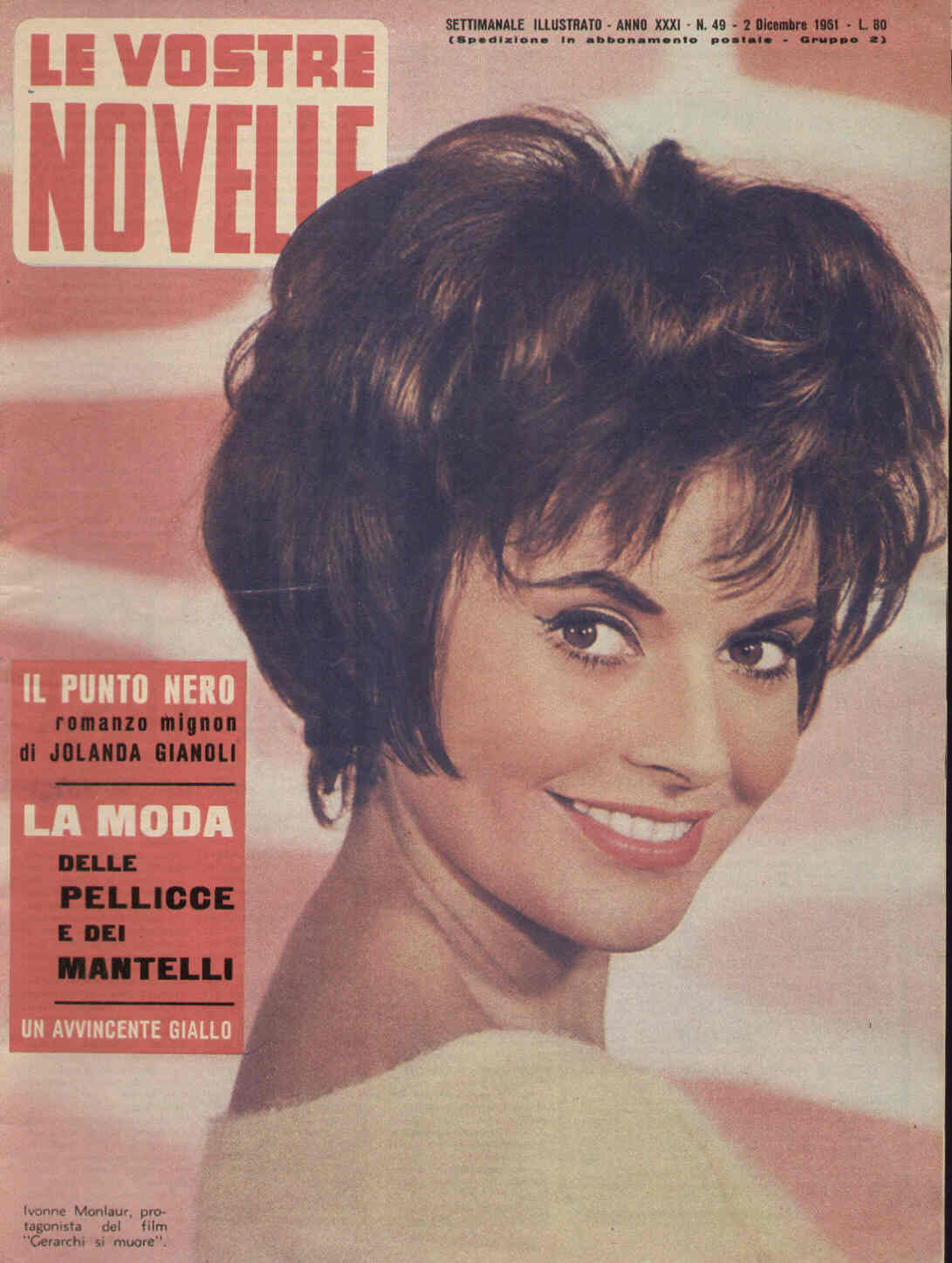 VOSTRE NOVELLE | LE magazine side cover Issue 49 2 December 1961