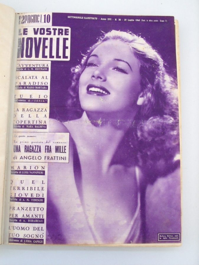 VOSTRE NOVELLE | LE magazine side cover Issue 30 27 July 1946